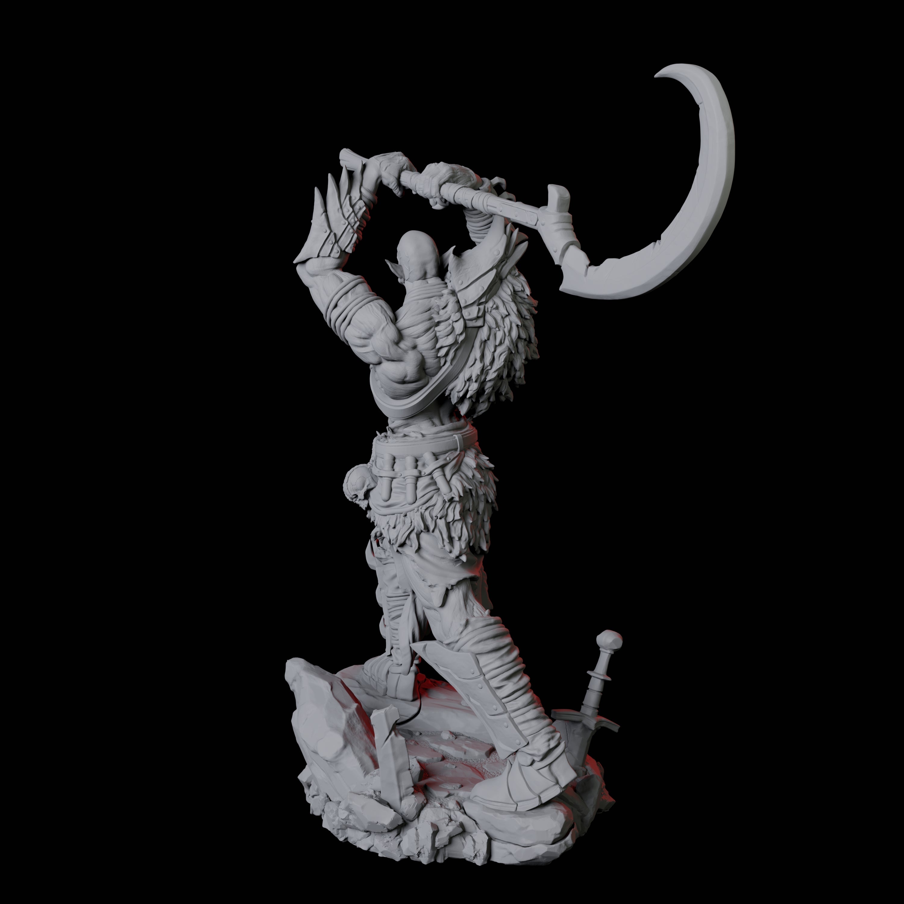 Stalking Urdefhan Warrior D Miniature for Dungeons and Dragons, Pathfinder or other TTRPGs