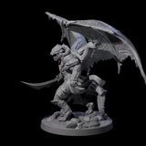 Stalking Winged Dragonborn Battlemaster Miniature for Dungeons and Dragons, Pathfinder or other TTRPGs