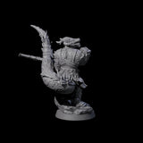 Stalking Winged Dragonborn Battlemaster Miniature for Dungeons and Dragons, Pathfinder or other TTRPGs
