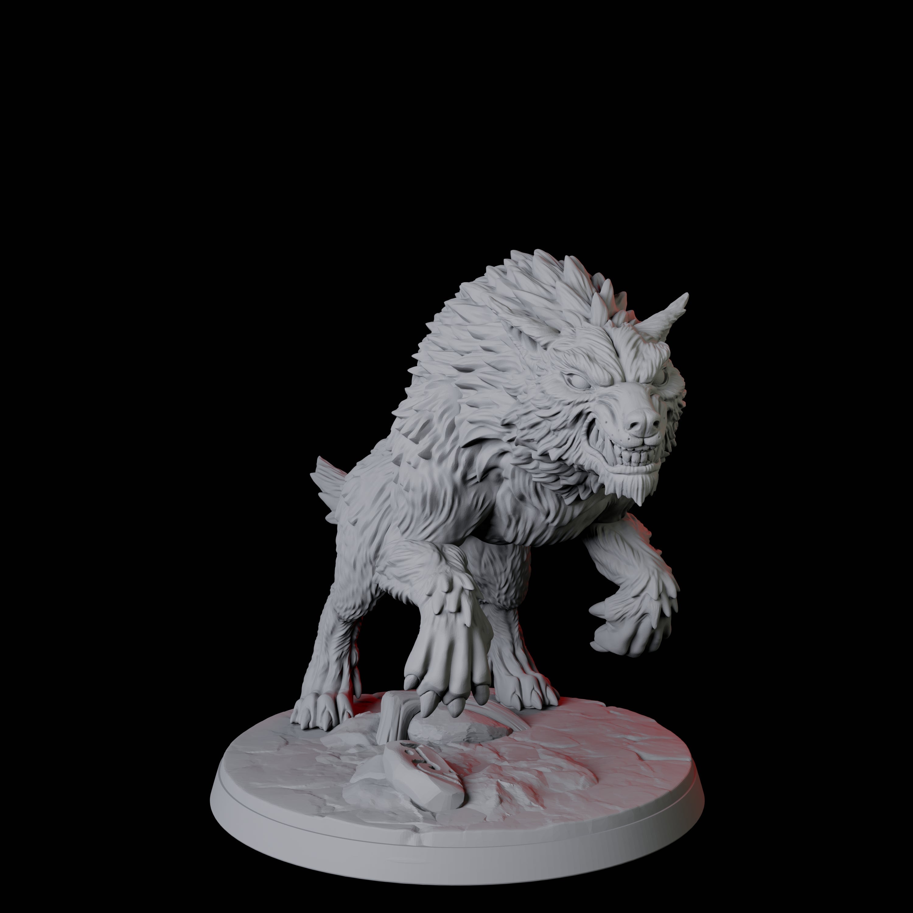 Stalking Wolf A Miniature for Dungeons and Dragons, Pathfinder or other TTRPGs