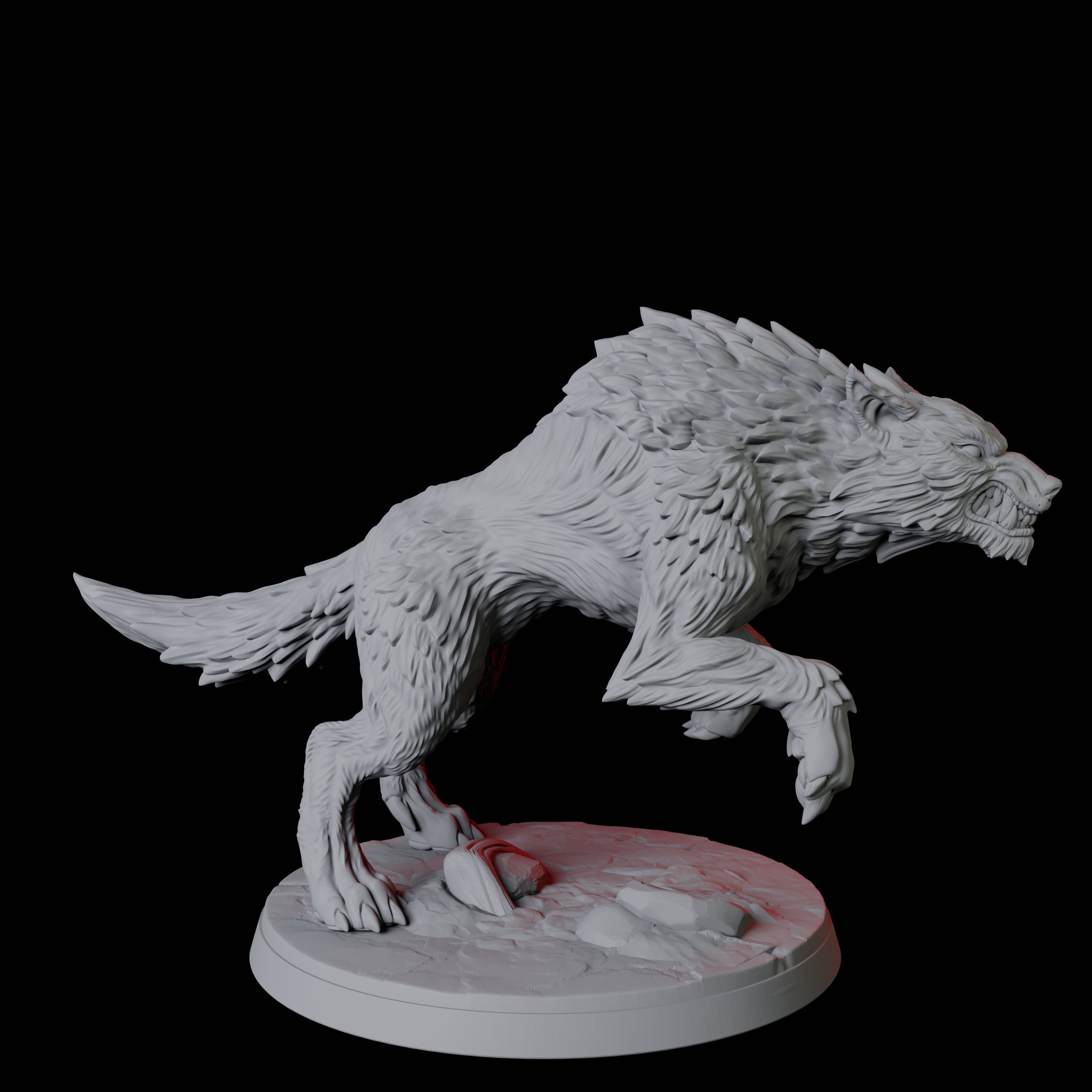 Stalking Wolf A Miniature for Dungeons and Dragons, Pathfinder or other TTRPGs