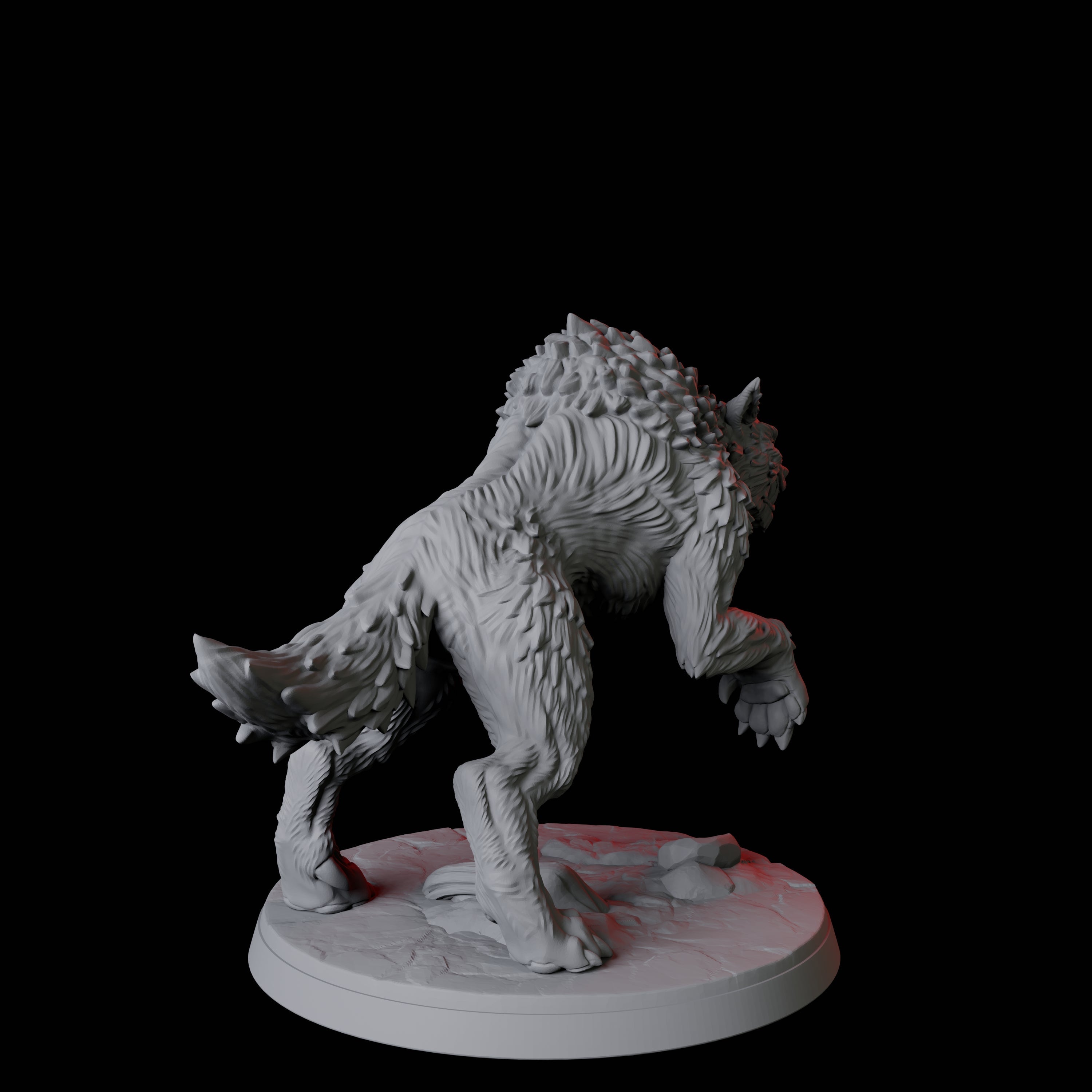 Stalking Wolf A Miniature for Dungeons and Dragons, Pathfinder or other TTRPGs