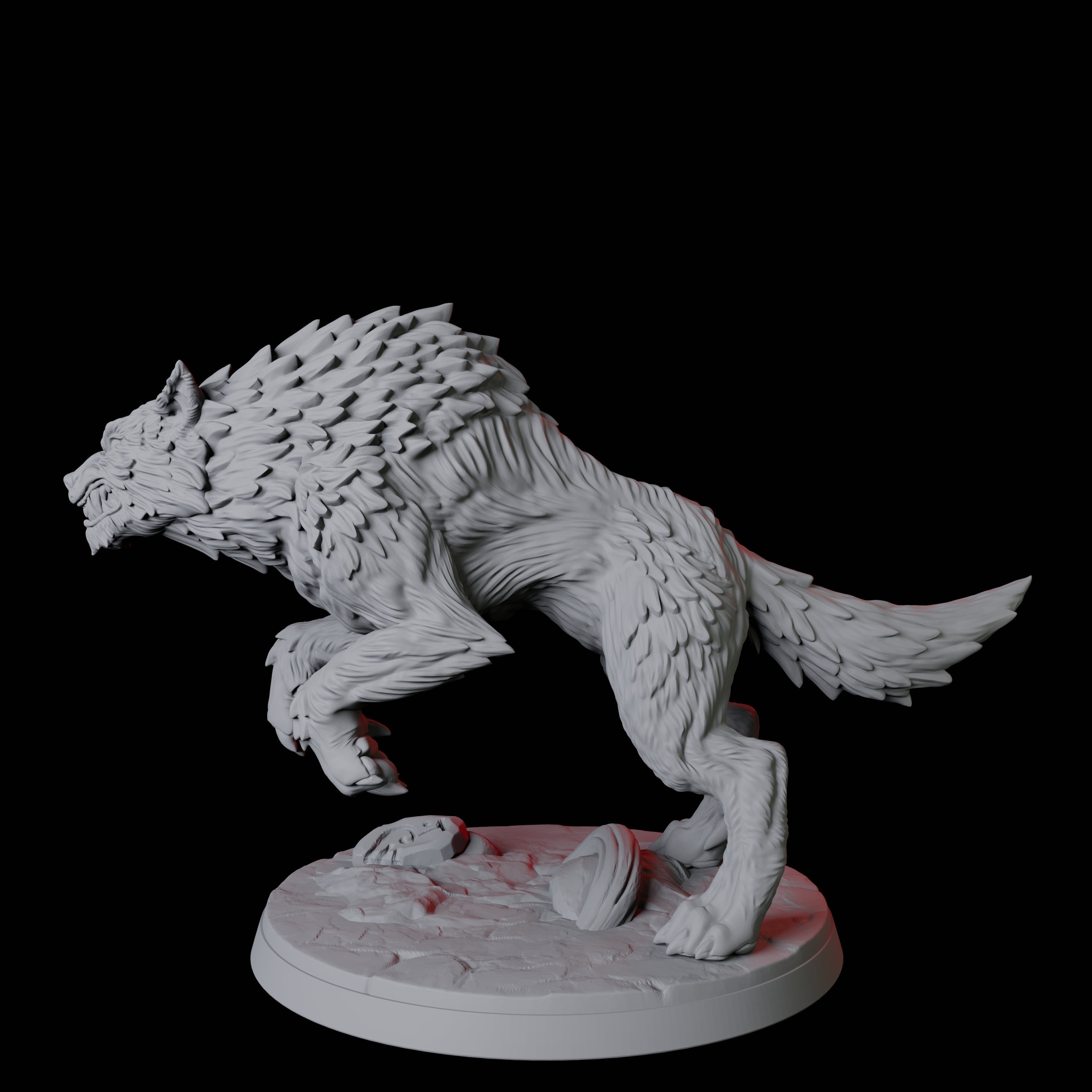 Stalking Wolf A Miniature for Dungeons and Dragons, Pathfinder or other TTRPGs