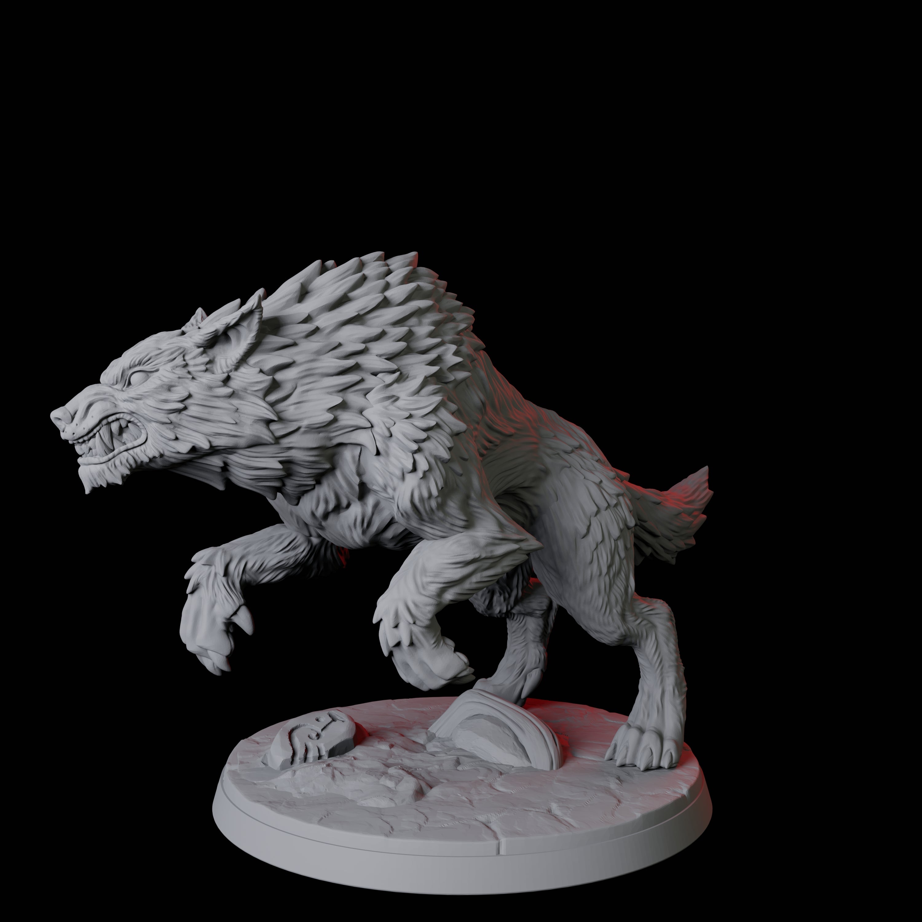 Stalking Wolf A Miniature for Dungeons and Dragons, Pathfinder or other TTRPGs