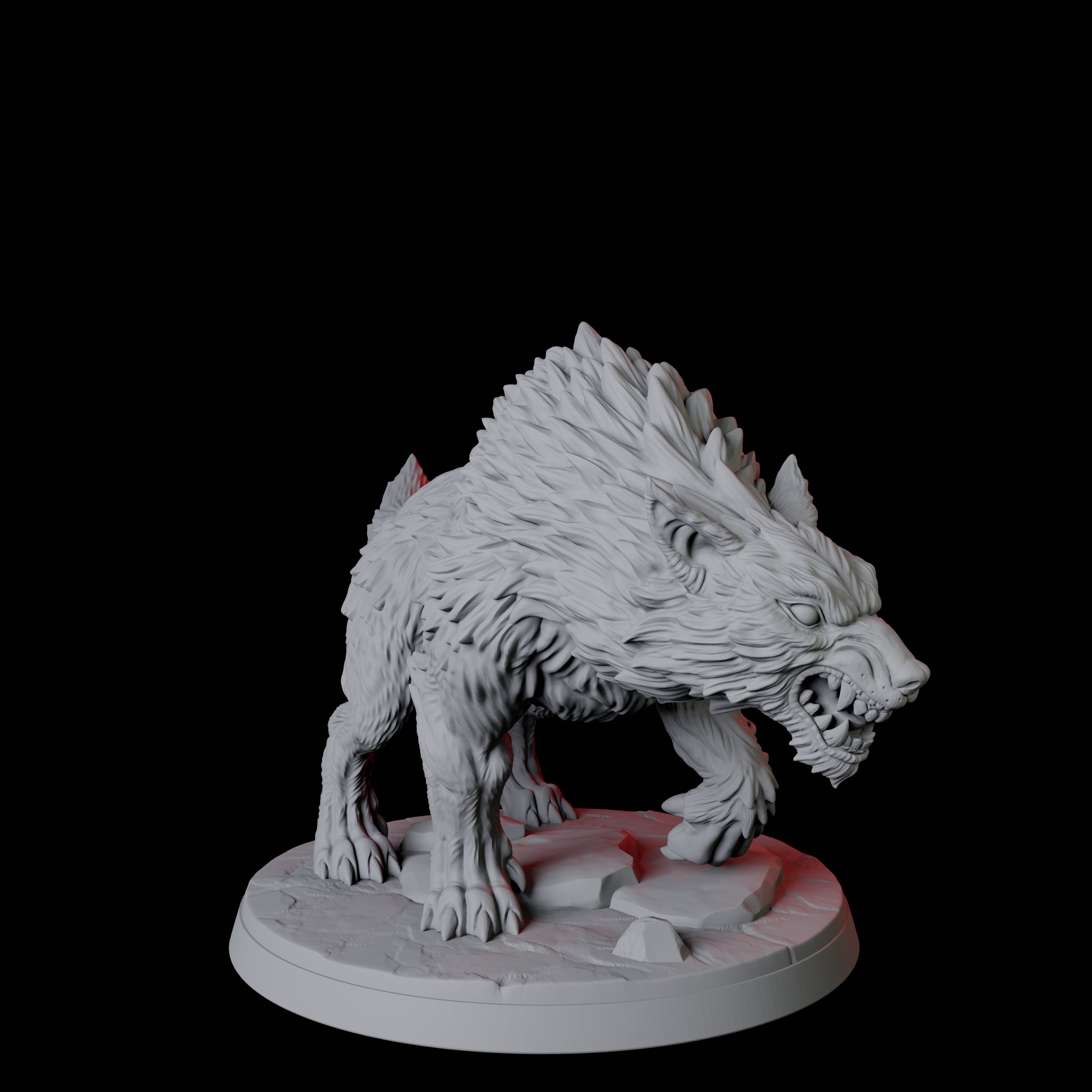 Stalking Wolf B Miniature for Dungeons and Dragons, Pathfinder or other TTRPGs