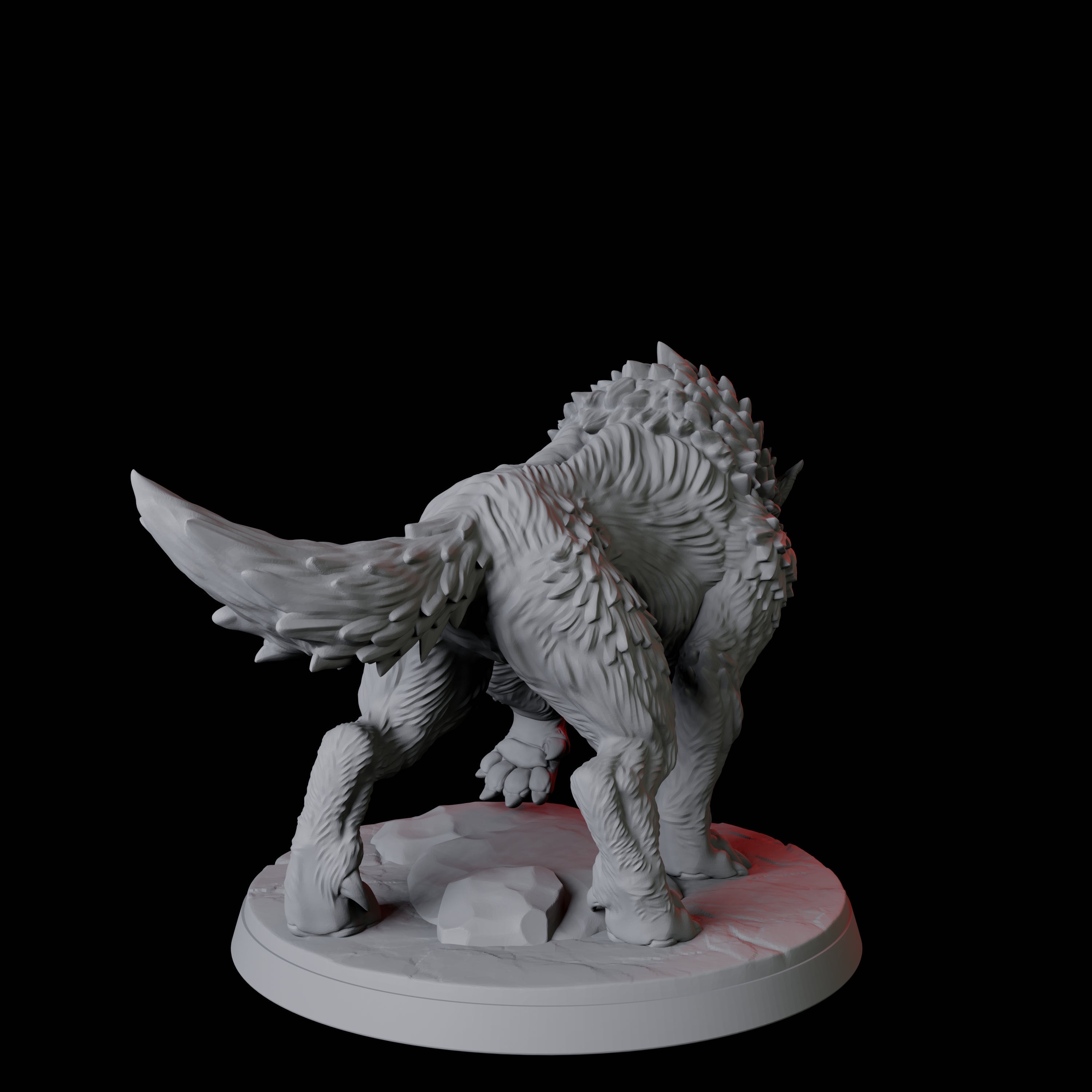 Stalking Wolf B Miniature for Dungeons and Dragons, Pathfinder or other TTRPGs