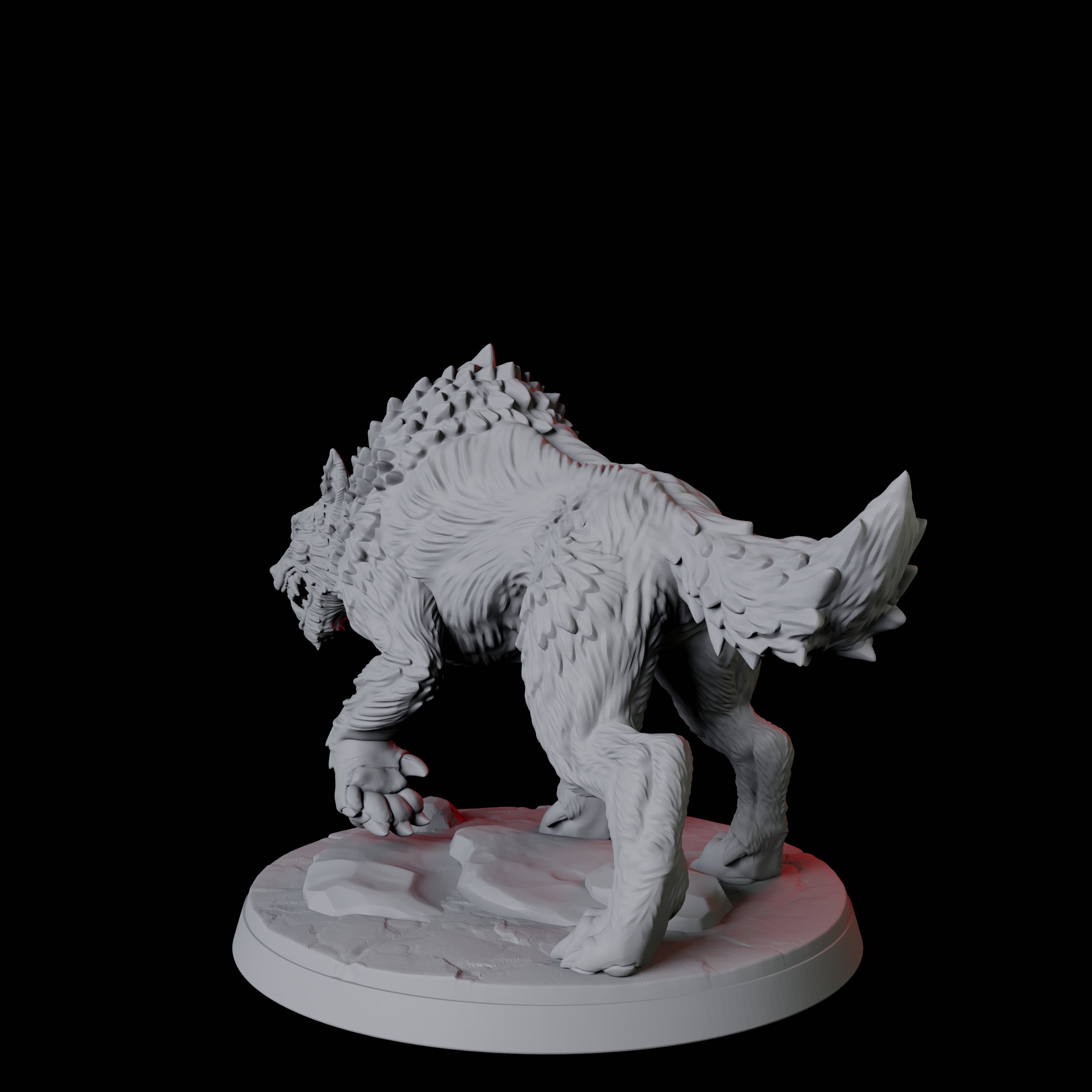 Stalking Wolf B Miniature for Dungeons and Dragons, Pathfinder or other TTRPGs