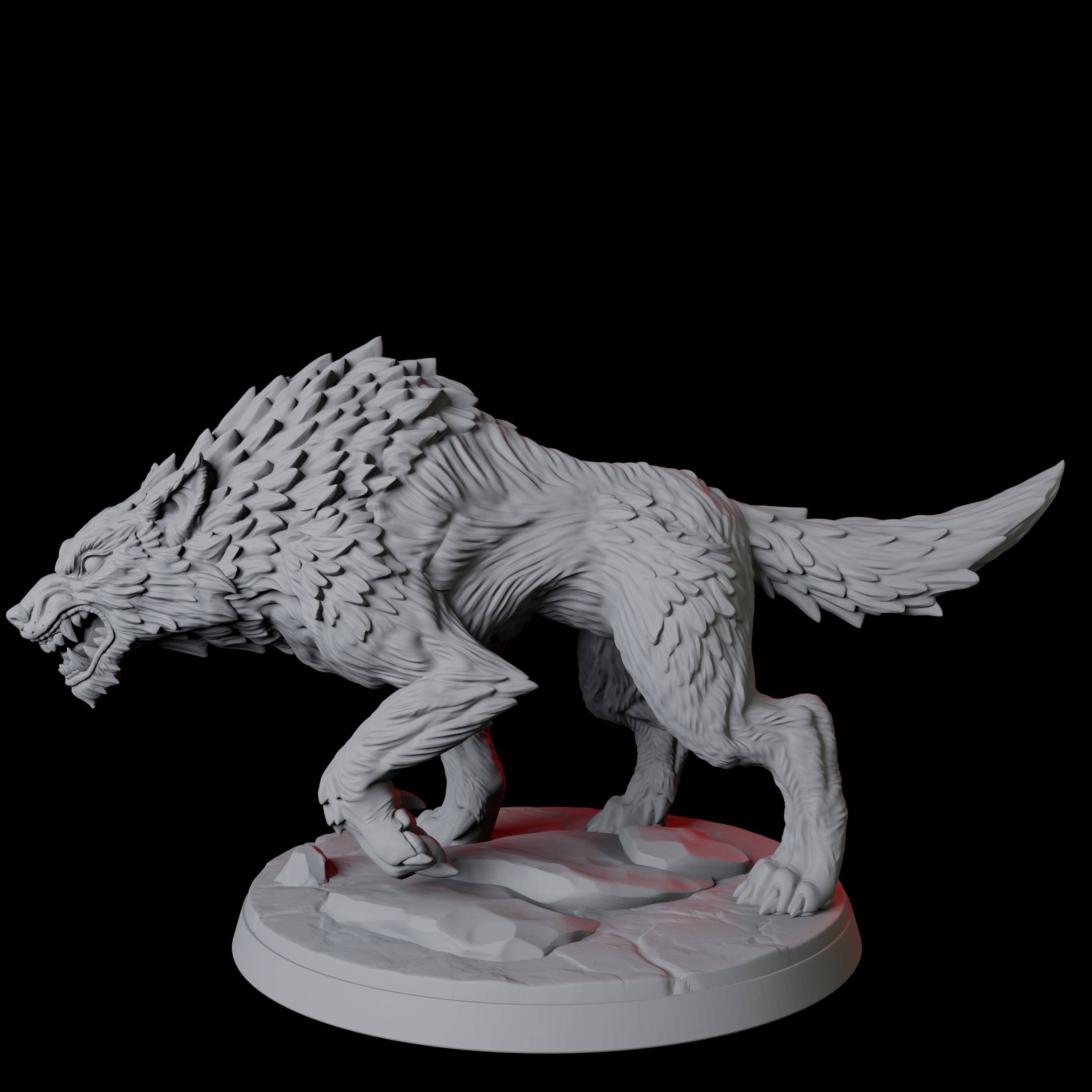 Stalking Wolf B Miniature for Dungeons and Dragons, Pathfinder or other TTRPGs