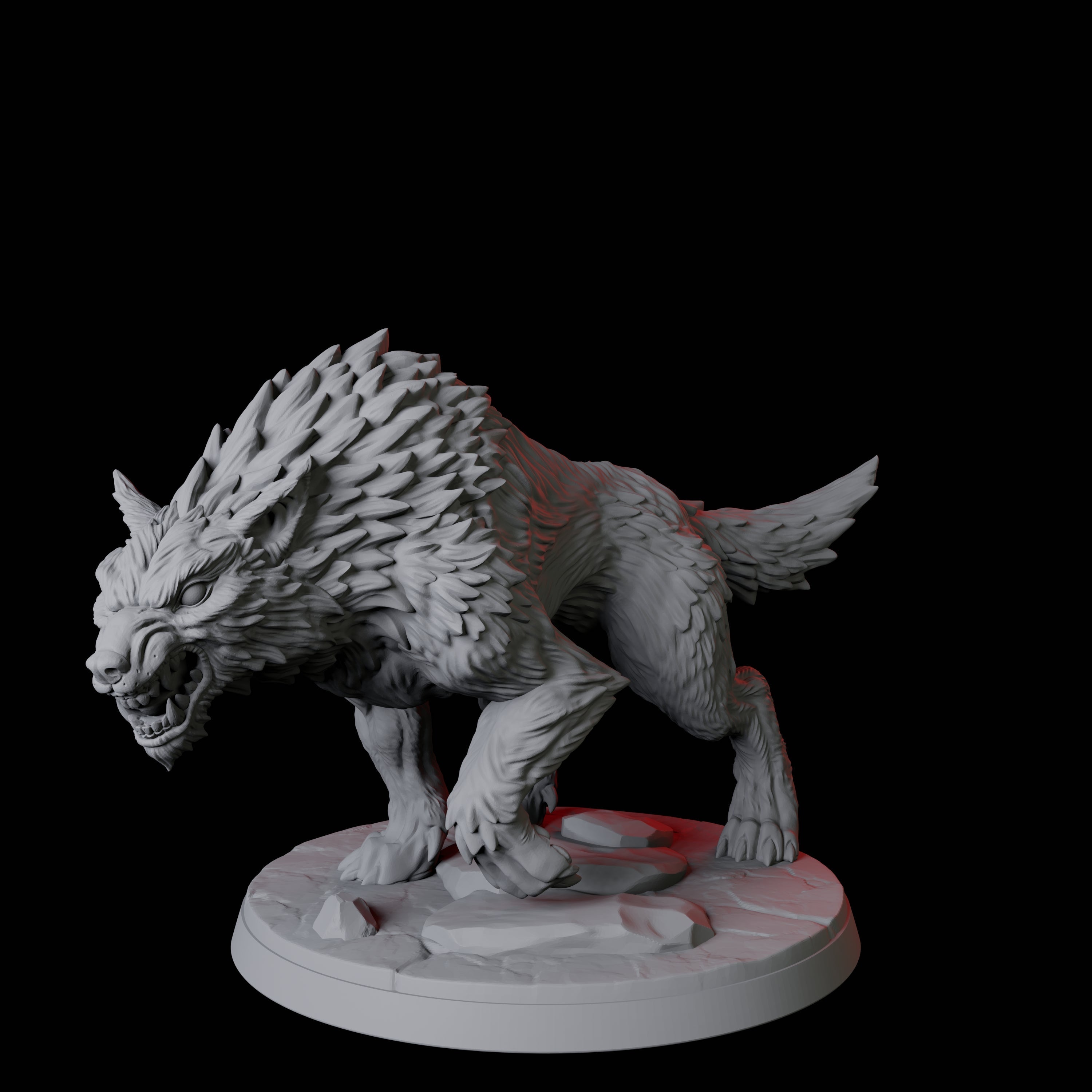 Stalking Wolf B Miniature for Dungeons and Dragons, Pathfinder or other TTRPGs