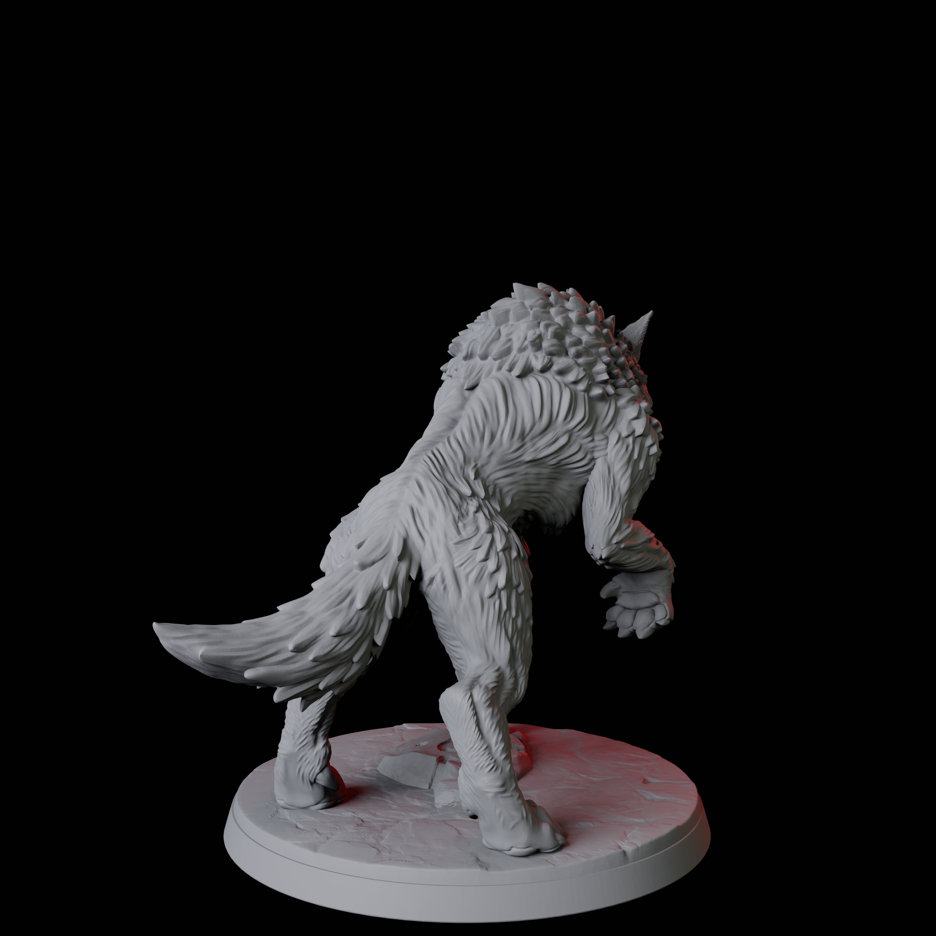 Stalking Wolf C Miniature for Dungeons and Dragons, Pathfinder or other TTRPGs