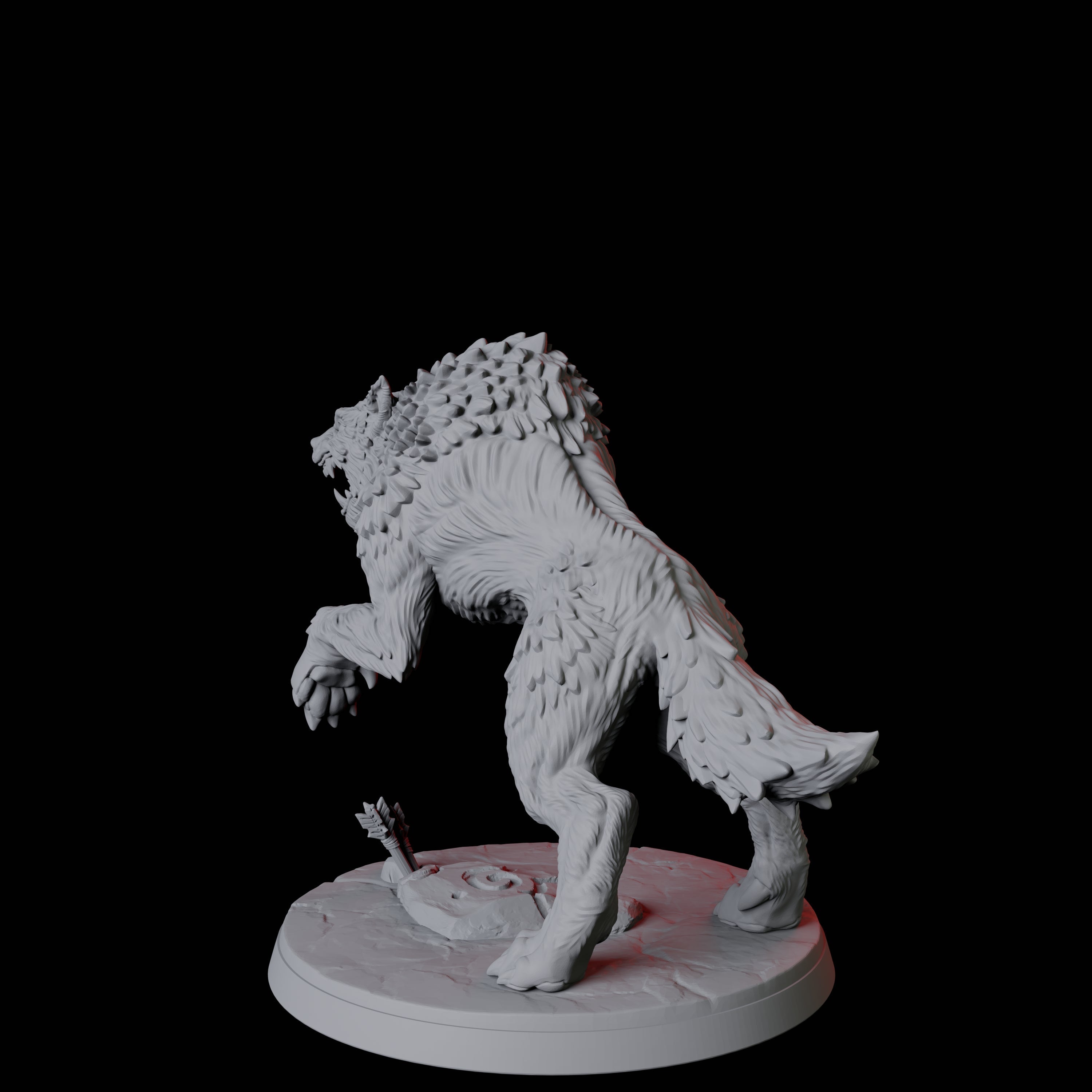 Stalking Wolf C Miniature for Dungeons and Dragons, Pathfinder or other TTRPGs