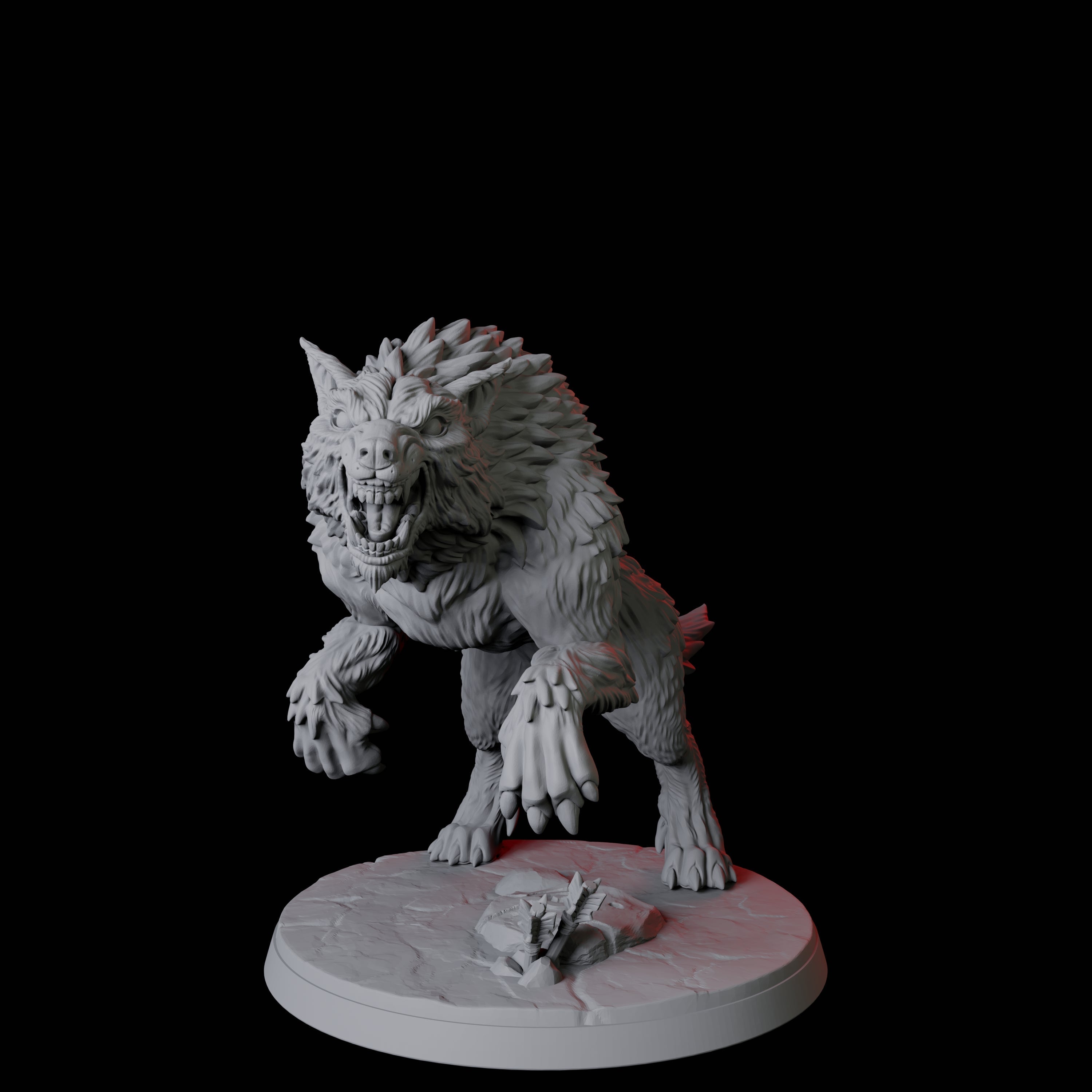 Stalking Wolf C Miniature for Dungeons and Dragons, Pathfinder or other TTRPGs