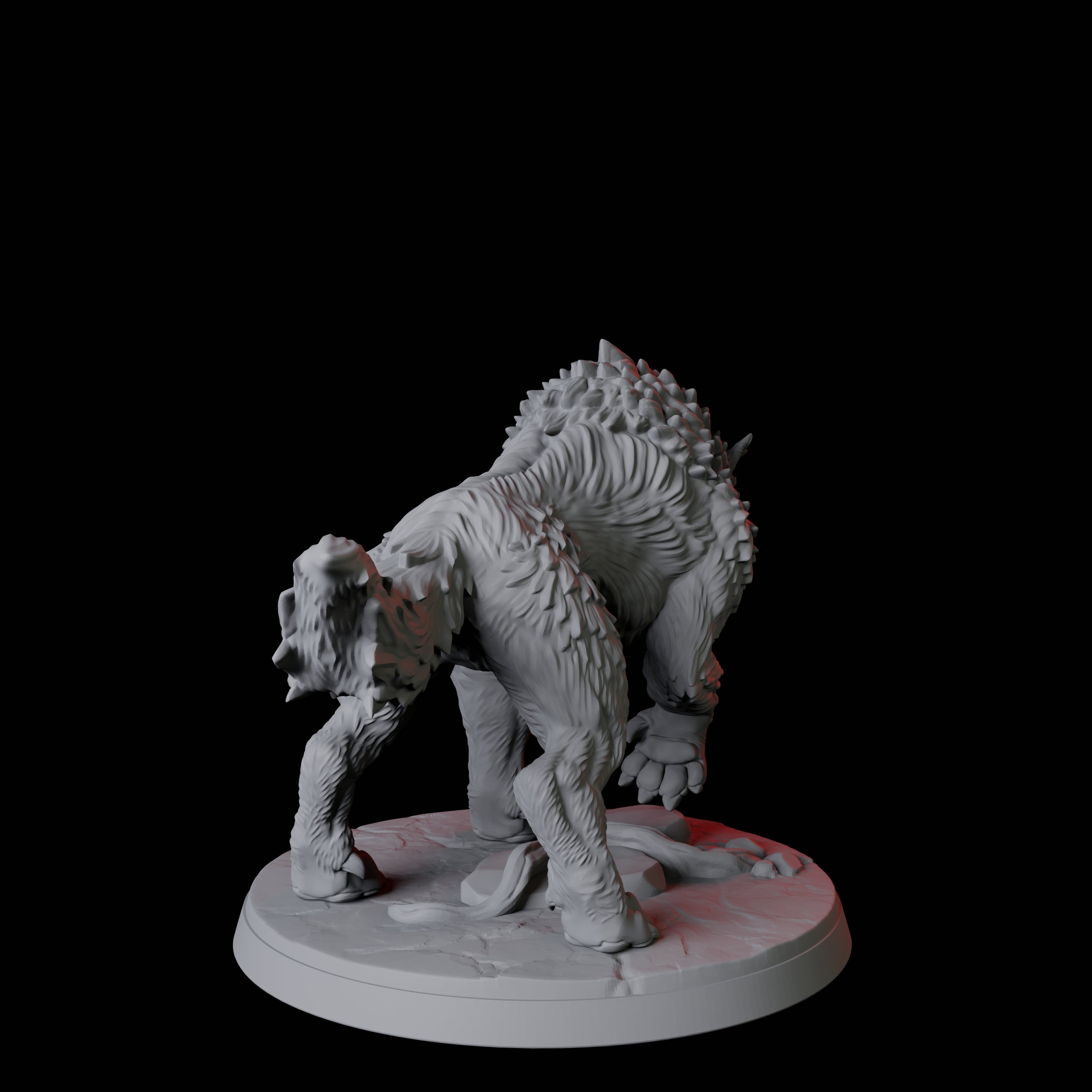 Stalking Wolf D Miniature for Dungeons and Dragons, Pathfinder or other TTRPGs