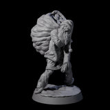 Stalking Zombie Santa Miniature for Dungeons and Dragons, Pathfinder or other TTRPGs