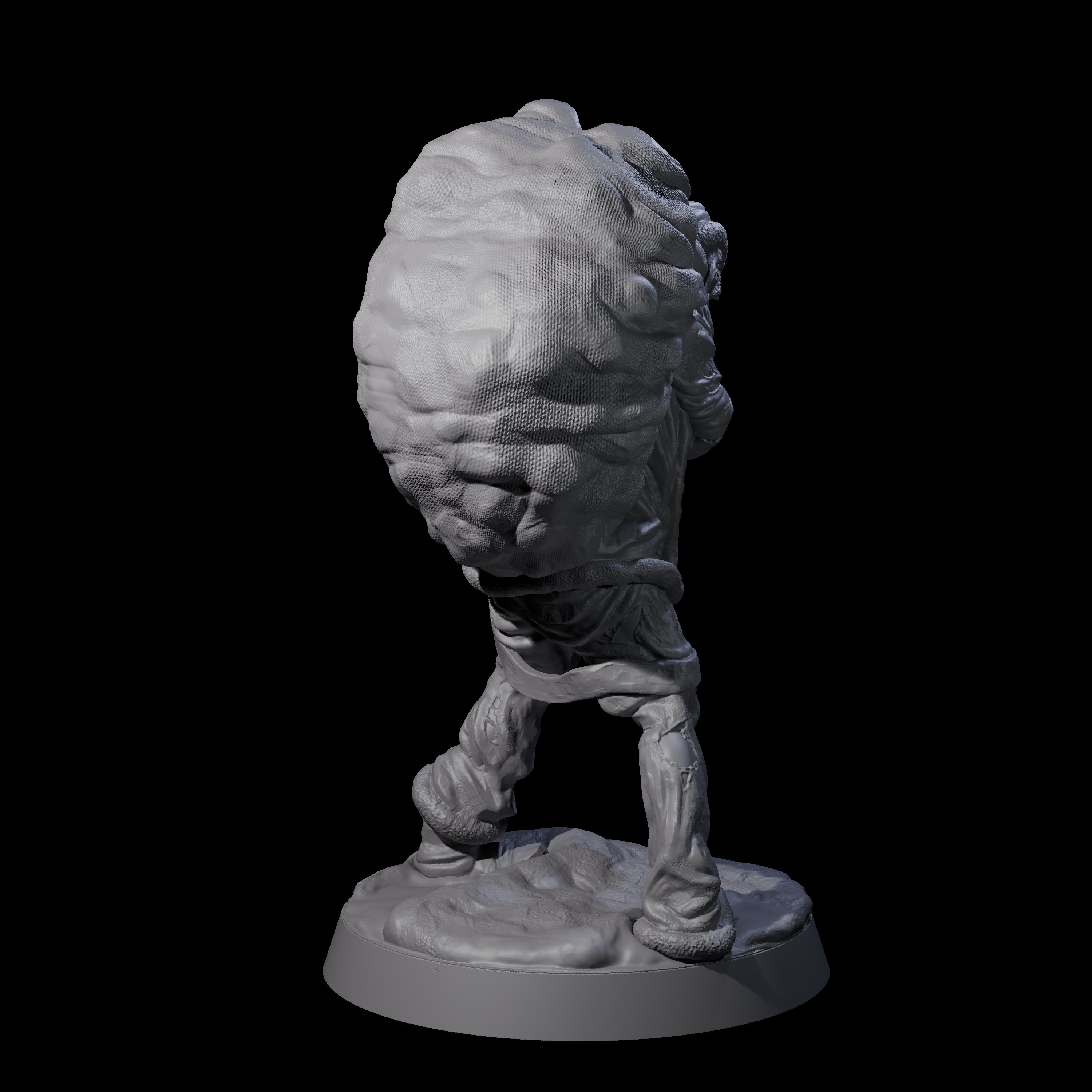Stalking Zombie Santa Miniature for Dungeons and Dragons, Pathfinder or other TTRPGs