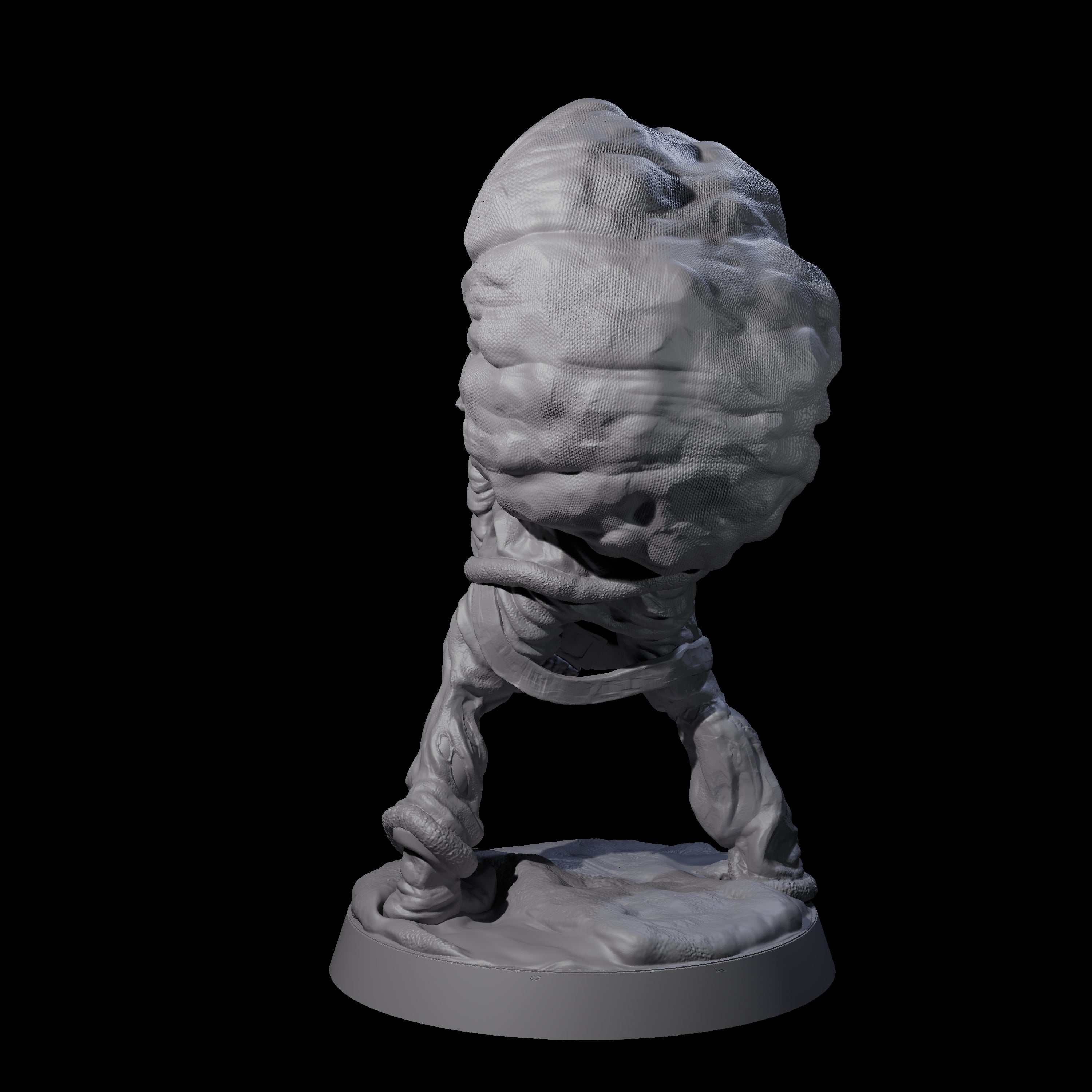 Stalking Zombie Santa Miniature for Dungeons and Dragons, Pathfinder or other TTRPGs