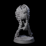 Stalking Zombie Santa Miniature for Dungeons and Dragons, Pathfinder or other TTRPGs