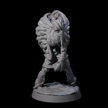Stalking Zombie Santa Miniature for Dungeons and Dragons, Pathfinder or other TTRPGs