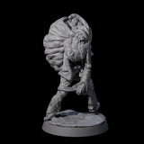Stalking Zombie Santa Miniature for Dungeons and Dragons, Pathfinder or other TTRPGs