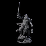 Stalwart Battle Wizard Miniature for Dungeons and Dragons, Pathfinder or other TTRPGs
