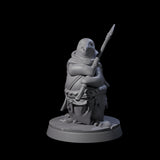Stalwart Dohwar Lancer Miniature for Dungeons and Dragons, Pathfinder or other TTRPGs