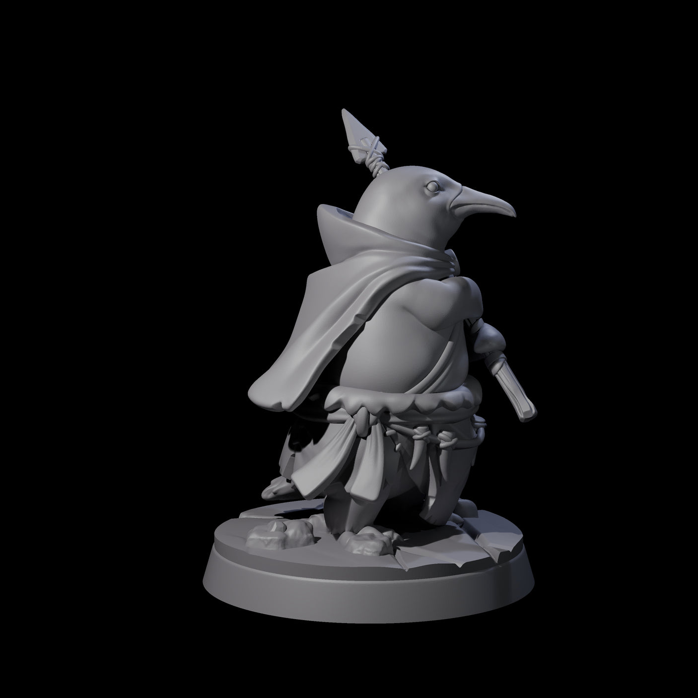 Stalwart Dohwar Lancer Miniature for Dungeons and Dragons, Pathfinder or other TTRPGs
