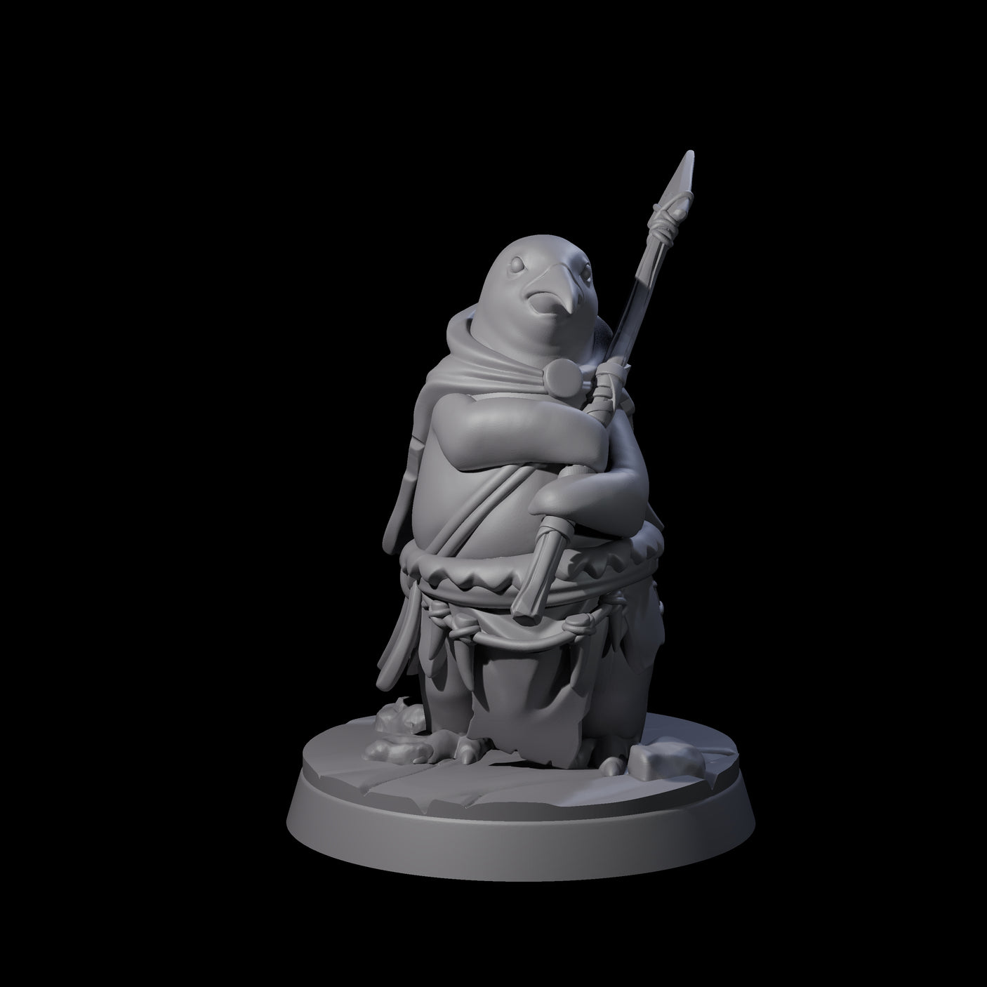 Stalwart Dohwar Lancer Miniature for Dungeons and Dragons, Pathfinder or other TTRPGs