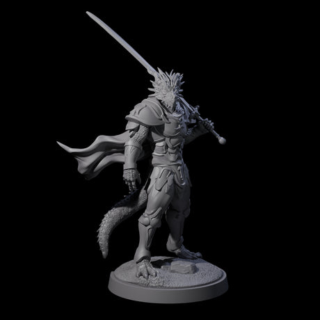 Stalwart Dragonborn Crusader Miniature for Dungeons and Dragons, Pathfinder or other TTRPGs