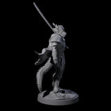 Stalwart Dragonborn Crusader Miniature for Dungeons and Dragons, Pathfinder or other TTRPGs