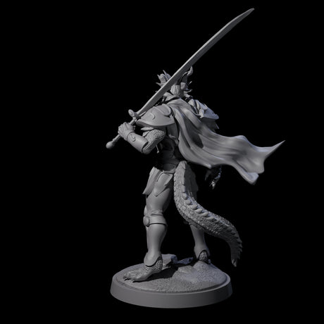 Stalwart Dragonborn Crusader Miniature for Dungeons and Dragons, Pathfinder or other TTRPGs