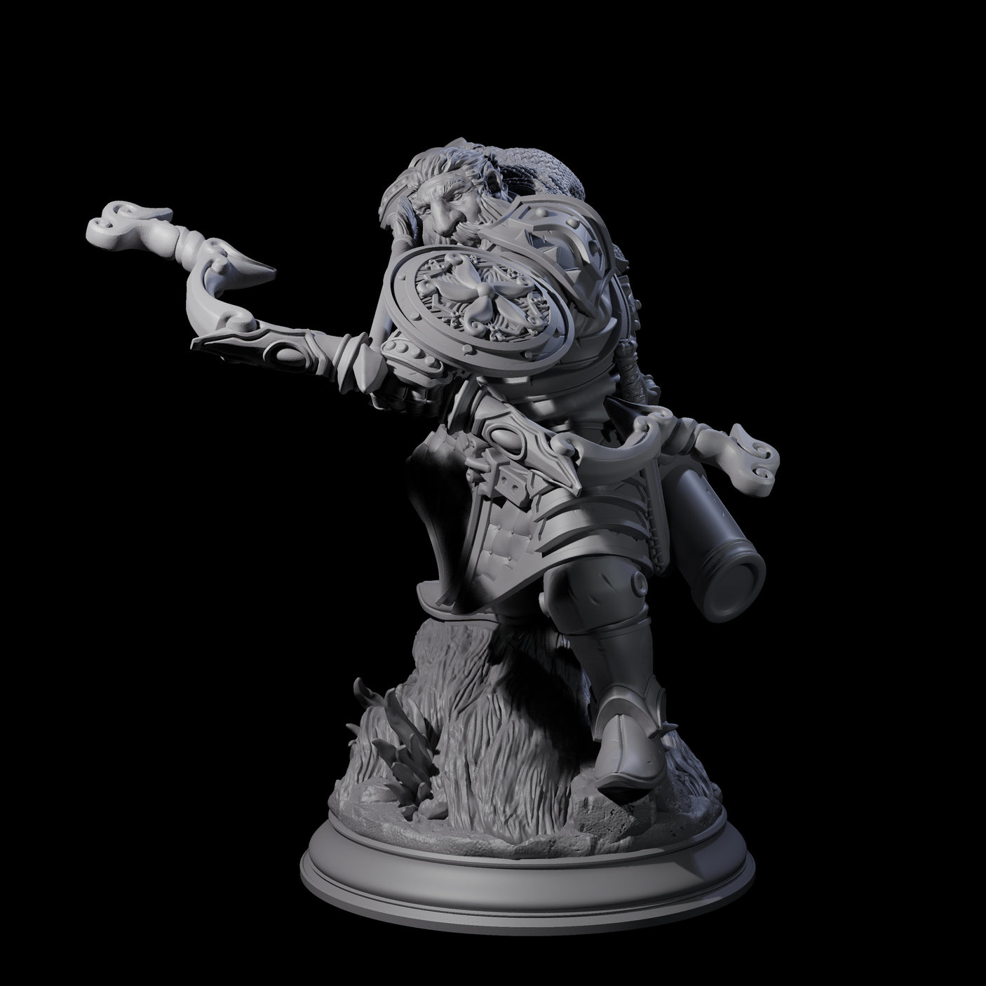 Stalwart Dwarf Warrior Miniature for Dungeons and Dragons, Pathfinder or other TTRPGs