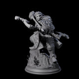 Stalwart Dwarf Warrior Miniature for Dungeons and Dragons, Pathfinder or other TTRPGs