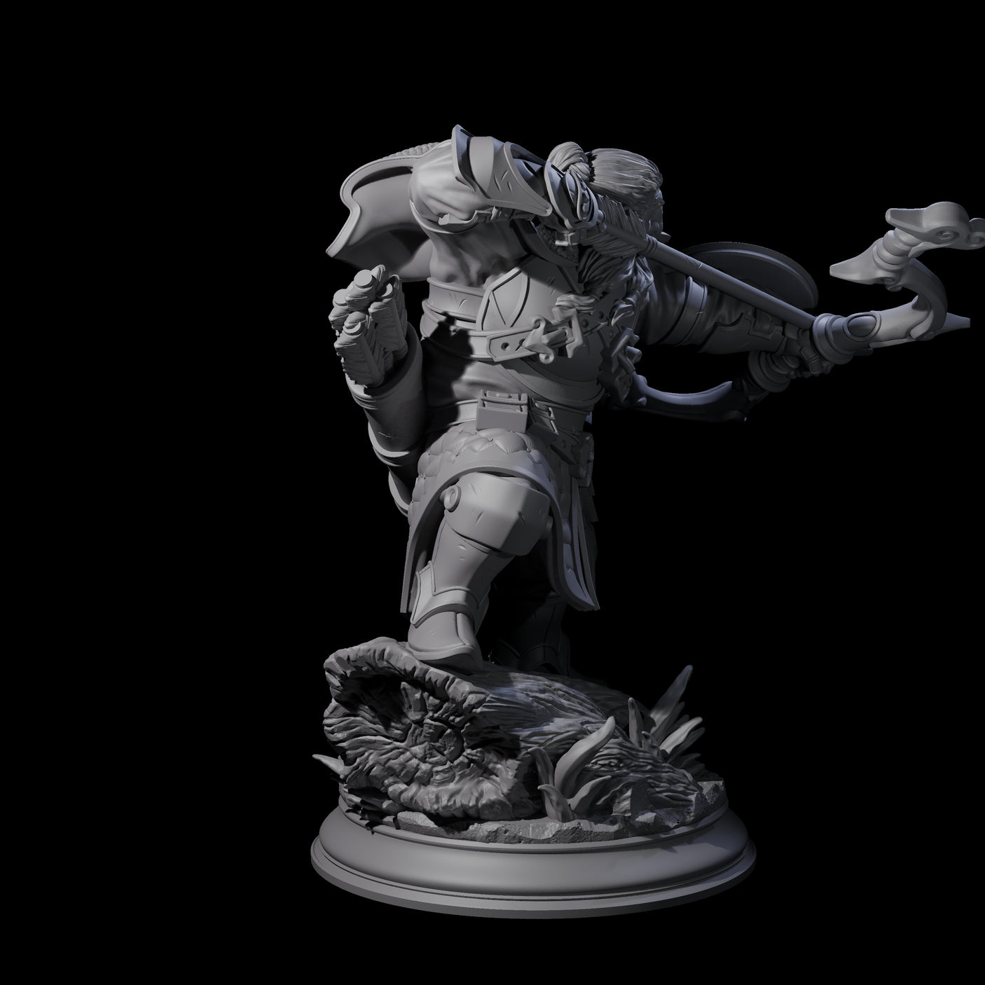 Stalwart Dwarf Warrior Miniature for Dungeons and Dragons, Pathfinder or other TTRPGs