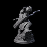 Stalwart Dwarf Warrior Miniature for Dungeons and Dragons, Pathfinder or other TTRPGs