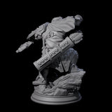 Stalwart Dwarf Warrior Miniature for Dungeons and Dragons, Pathfinder or other TTRPGs