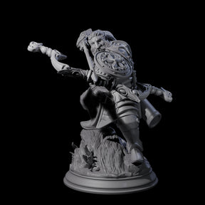 Stalwart Dwarf Warrior Miniature for Dungeons and Dragons, Pathfinder or other TTRPGs