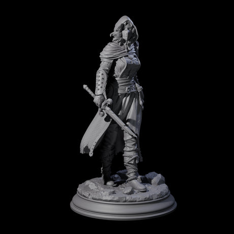 Stalwart Human Paladin Miniature for Dungeons and Dragons, Pathfinder or other TTRPGs