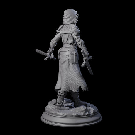 Stalwart Human Paladin Miniature for Dungeons and Dragons, Pathfinder or other TTRPGs