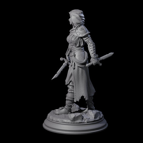 Stalwart Human Paladin Miniature for Dungeons and Dragons, Pathfinder or other TTRPGs