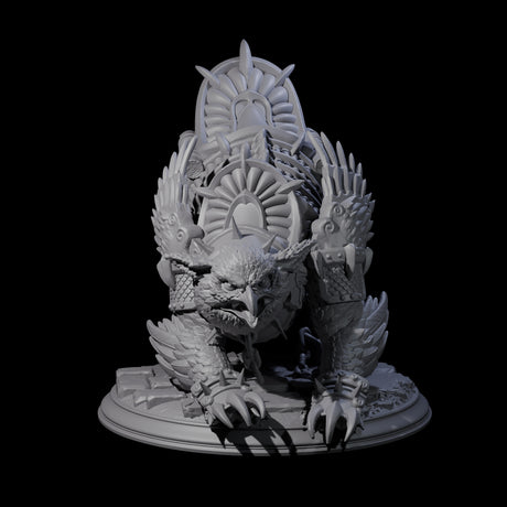 Stalwart Owlbear Guardian Miniature for Dungeons and Dragons, Pathfinder or other TTRPGs
