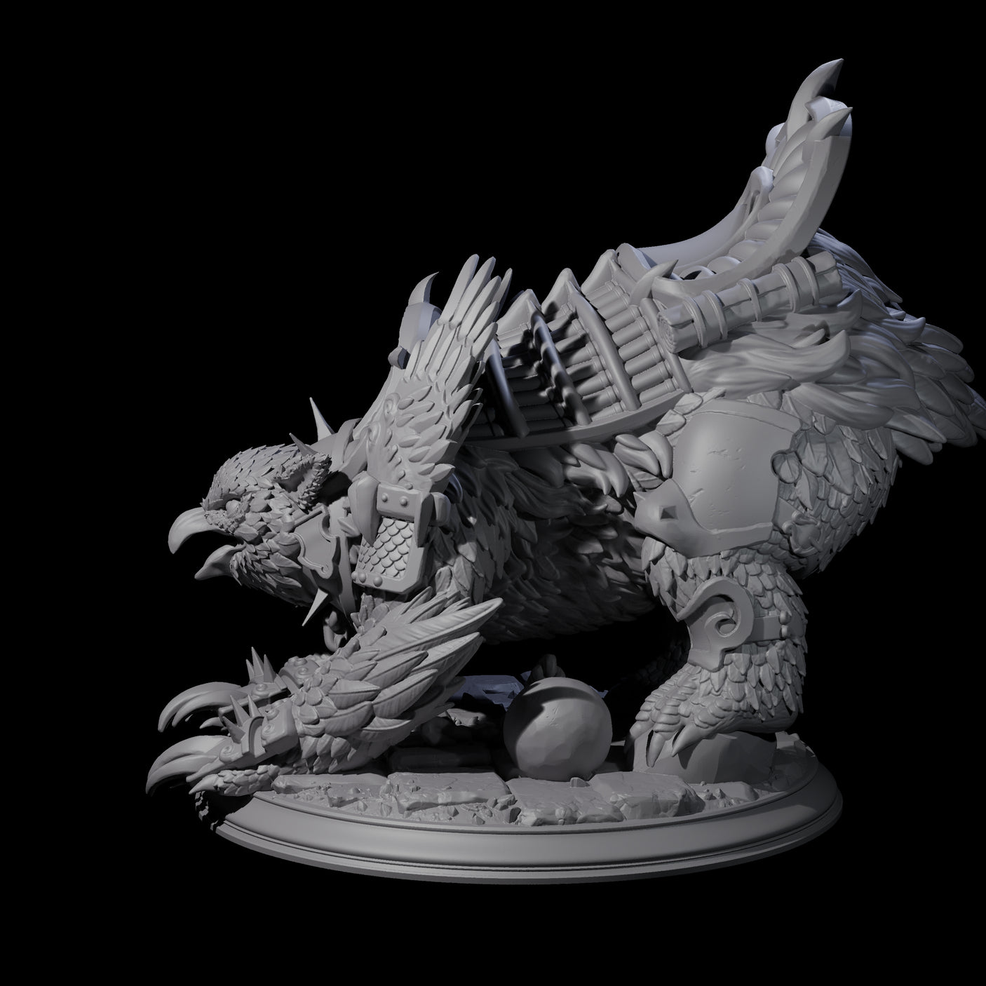 Stalwart Owlbear Guardian Miniature for Dungeons and Dragons, Pathfinder or other TTRPGs
