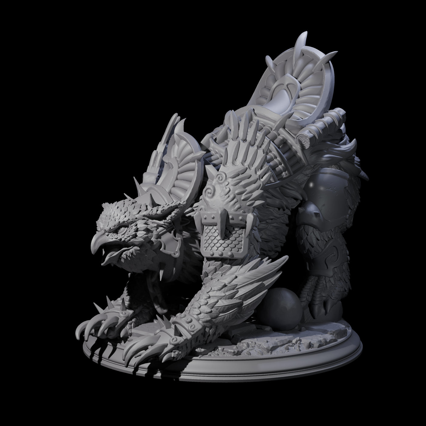 Stalwart Owlbear Guardian Miniature for Dungeons and Dragons, Pathfinder or other TTRPGs