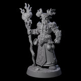 Stalwart Woodland Saytr Druid Miniature for Dungeons and Dragons, Pathfinder or other TTRPGs