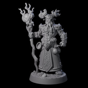 Stalwart Woodland Saytr Druid Miniature for Dungeons and Dragons, Pathfinder or other TTRPGs