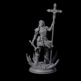 Starborn Human Cleric Miniature for Dungeons and Dragons, Pathfinder or other TTRPGs