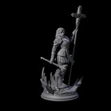 Starborn Human Cleric Miniature for Dungeons and Dragons, Pathfinder or other TTRPGs