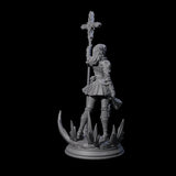 Starborn Human Cleric Miniature for Dungeons and Dragons, Pathfinder or other TTRPGs