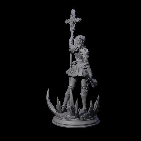Starborn Human Cleric Miniature for Dungeons and Dragons, Pathfinder or other TTRPGs