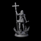 Starborn Human Cleric Miniature for Dungeons and Dragons, Pathfinder or other TTRPGs