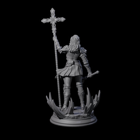 Starborn Human Cleric Miniature for Dungeons and Dragons, Pathfinder or other TTRPGs